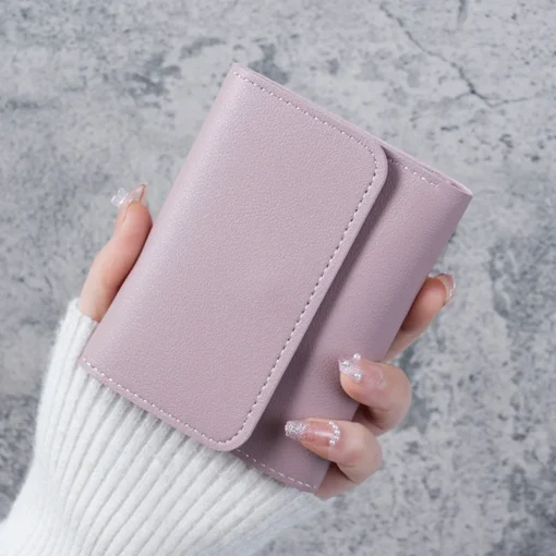 Simple And Short Lady Purse Student Ticket Holder Multi-function Card Bag - Image 5