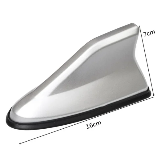 Universal Carbon Fiber Look Car Roof Top Mount Shark Fin Aerial Antenna Toppers Auto Radio AM FM Antenna Signal Amplifier Aerial - Image 12