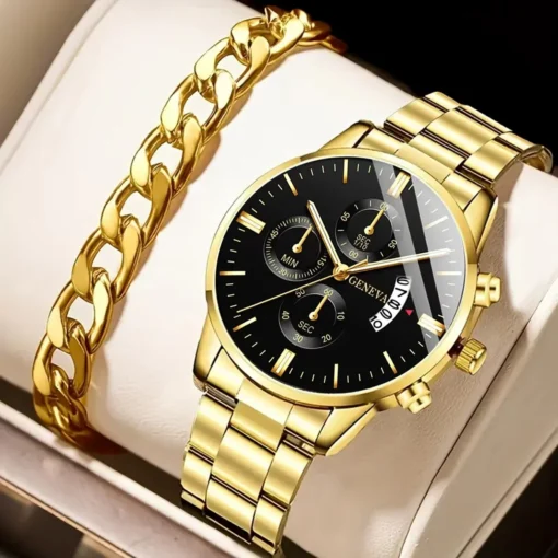 Fashion Men Stainless Steel Watch Luxury Calendar Quartz Wrist Watch Mens Business Watches for Man Clock Montre Homme - Image 12
