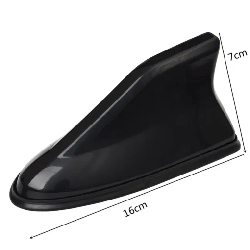 Universal Carbon Fiber Look Car Roof Top Mount Shark Fin Aerial Antenna Toppers Auto Radio AM FM Antenna Signal Amplifier Aerial - Image 5