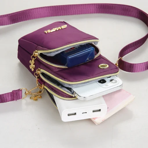Mobile Phone Bag, WOMEN'S Crossbody Mini Bag, 2024 New Fashion Mom Mommy Coin Bag, Neck Hanging Running Cover - Image 10