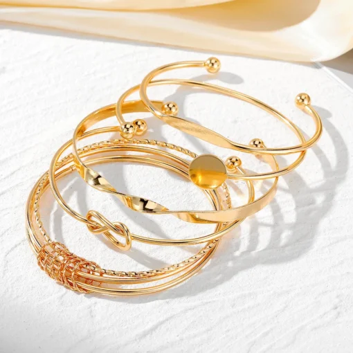 Punk Trendy Multilayer Bracelets for Female Elegant Delicate Twist Sparkling Adjustable Bangles Jewelry Couples Gifts - Image 6