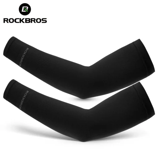 ROCKBROS Ice Silk Bicycle Sleeves Summer Breathable Cycling Arm Protection Outdoor Sun UV Protect Sports MTB Road Bike Sleeves - Image 9
