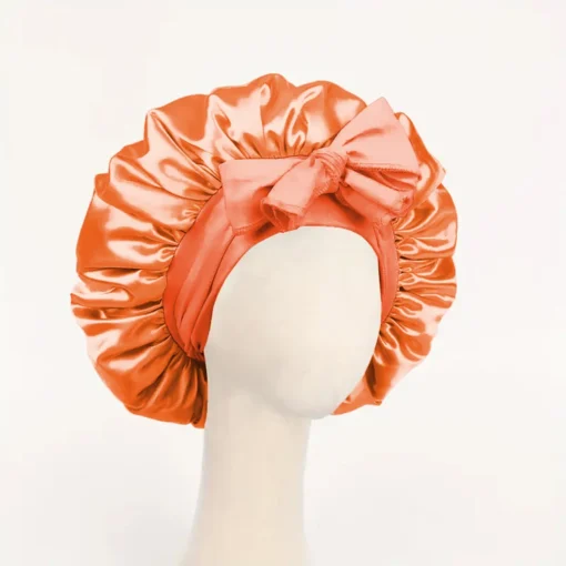 Satin Bonnet Silk Bonnet Adjustable Bonne For Sleeping Hair Bonnet With Tie Band Bonnets For Women Men - Image 5