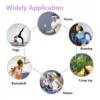 6pcs Unisex Simple Basic Solid Color Leopard Print Face Wash Cycling Running Sports Yoga Leisure Sweat-Absorbing Headband