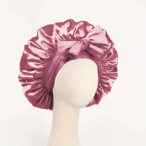 Satin Bonnet Silk Bonnet Adjustable Bonne For Sleeping Hair Bonnet With Tie Band Bonnets For Women Men - Image 19