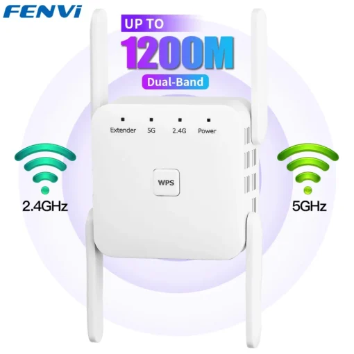 FENVI 1200Mbps 5Ghz Wireless WiFi Repeater Booster 2.4G/5GHz Wi-Fi Signal Amplifier Extender Router Network Wlan WiFi Repetidor - Image 3