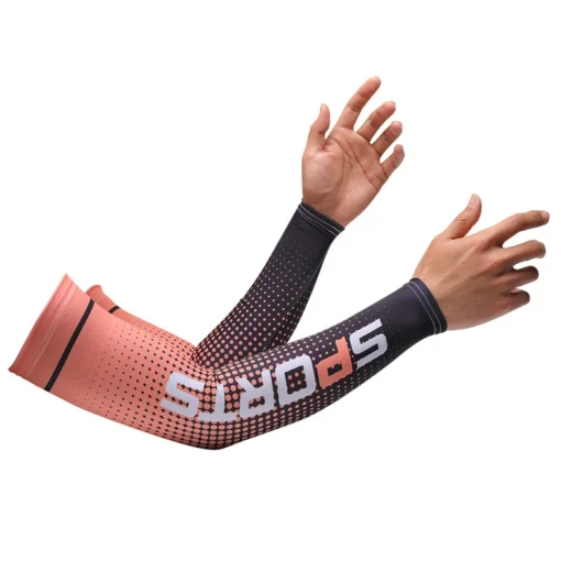 Sport Ice Arm Sleeves for Men Cycling UV Solar Cuff Breathable Summer Sun Protection Arm Cover Print Anti-Sunburn Long Sleeve - Image 5