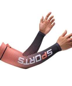 Sport Ice Arm Sleeves for Men Cycling UV Solar Cuff Breathable Summer Sun Protection Arm Cover Print Anti-Sunburn Long Sleeve