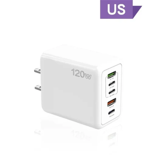 Total 120W USB Charger 5 Ports Type C Fast Charging Mobile Phone Wall Adapter EU/US/UK Plug For iPhone 15 Samsung Xiaomi Huawei - Image 7