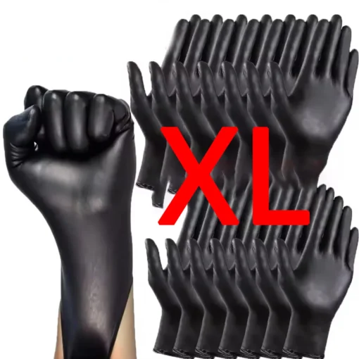 Disposable glove packaging black nitrile gloves household kitchen cooking tools car wash household cleaning work gloves - Image 8