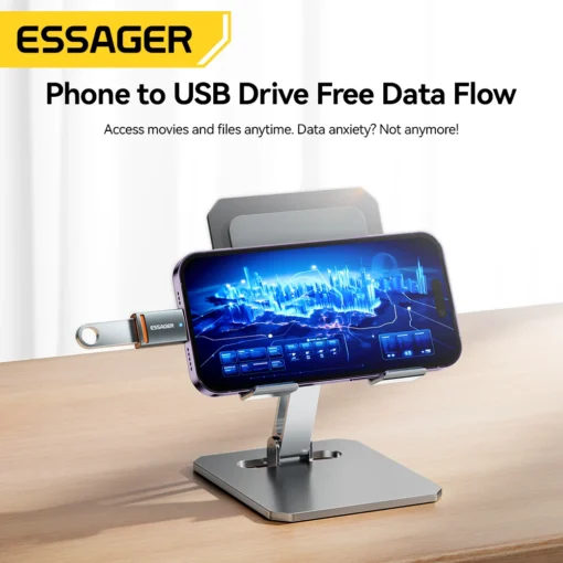 Essager USB3.0 OTG Adapter Type-C USB-A Micro Female to USB Micro iP Type-C Male Converter For Macbook Xiaomi iPhone OTG Adapter - Image 7