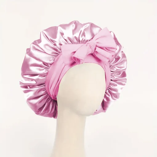 Satin Bonnet Silk Bonnet Adjustable Bonne For Sleeping Hair Bonnet With Tie Band Bonnets For Women Men - Image 18