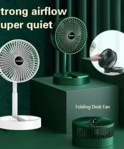 Desktop fan charging model, long endurance USB foldable mini retractable fan, dormitory portable desktop electric fan