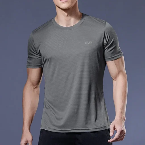 Summer Sport Gym t Shirt Men Quick Dry Running Bodybuilding Shirts Men Short Sleeve Fitness Tops Oversized Brazil t-Shirt Jersey - Image 2
