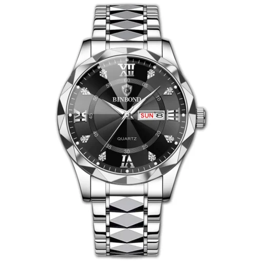 BINBOND Top Brand Luxury Fashion Watch Men Waterproof Week Date Clock Sport Watch Men Quartz Wristwatch Relogio Masculino B2521 - Image 4