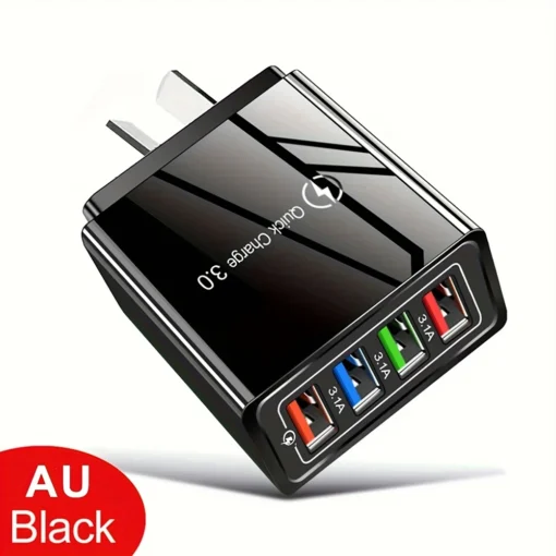 EU US Plug 3A USB Charger Multi Port 4 USB Quick Charge 3.0 For Phone Adapter Tablet Portable Wall Charger Fast Charger For Poco - Image 14
