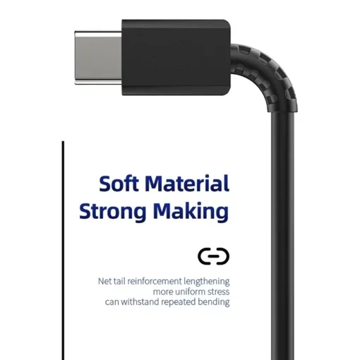5A 45W PD USB-C Super Fast Charging Type-C Cable for Samsung S21 FE S22 Plus S23 S24 Ultra Note 20 A14 A15 A33 A34 A53 A54 A55 - Image 4