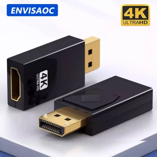 4K DP DisplayPort to HDMI-compatible Adapter Converter Display Port DP to HDMI-compatible HDTV Adapter Video Audio PC Laptop - Image 2