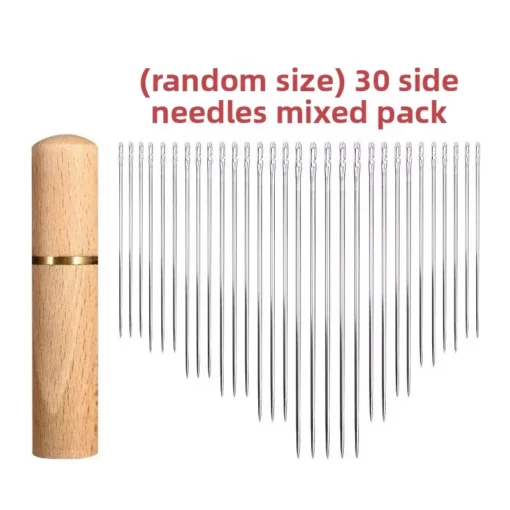 12PCS Side Holes Blind Needles Sewing Stainless Steel Elderly Needle for Sewing Household DIY Jewerly Beading Threading Needles - Image 7