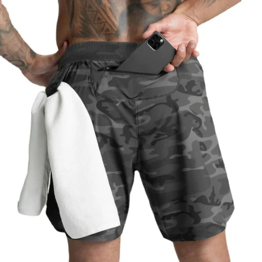 2024 New Men's Shorts Single-Layer Woven Quick Dry Solid Color Running Fitness Sports Casual American Fifth Pants Comfortable - Image 2