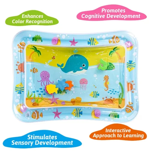 Baby Water Play Mat Inflatable Cushion PVC Infant Tummy Time Toddler Water Pad For Kids Early Education Developing Activity Toys - Image 6