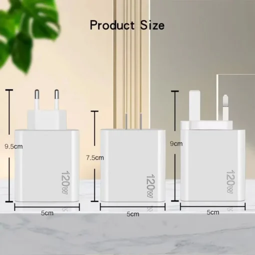 Total 120W USB Charger 5 Ports Type C Fast Charging Mobile Phone Wall Adapter EU/US/UK Plug For iPhone 15 Samsung Xiaomi Huawei - Image 12