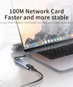 8 in1 USB C HUB 3.0 Type C Splitter 4K Docking Station Laptop Adapter PD SD TF For Macbook Air M1 iPad Pro RJ45 HDMI-Compatible