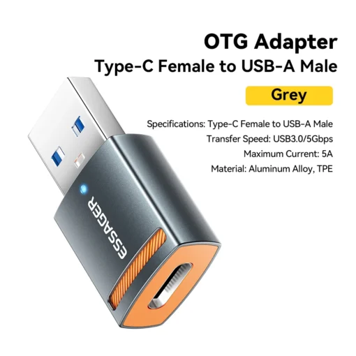 Essager USB3.0 OTG Adapter Type-C USB-A Micro Female to USB Micro iP Type-C Male Converter For Macbook Xiaomi iPhone OTG Adapter - Image 2