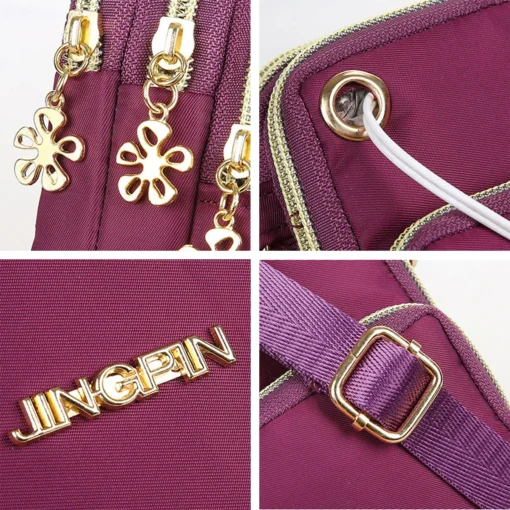Mobile Phone Bag, WOMEN'S Crossbody Mini Bag, 2024 New Fashion Mom Mommy Coin Bag, Neck Hanging Running Cover - Image 8