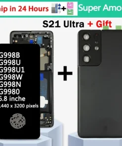 6.8" Super AMOLED For Samsung S21 Ultra 5G G998 G998U Display Touch Screen Digitizer For Samsung S21Ultra G998B LCD