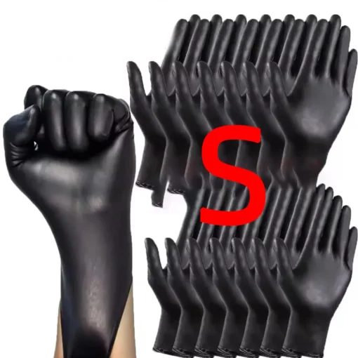 Disposable glove packaging black nitrile gloves household kitchen cooking tools car wash household cleaning work gloves - Image 5