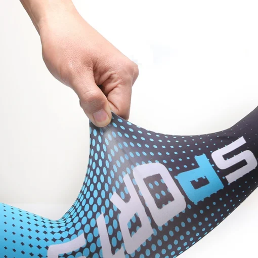 Sport Ice Arm Sleeves for Men Cycling UV Solar Cuff Breathable Summer Sun Protection Arm Cover Print Anti-Sunburn Long Sleeve - Image 3