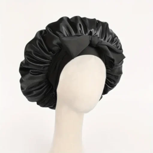 Satin Bonnet Silk Bonnet Adjustable Bonne For Sleeping Hair Bonnet With Tie Band Bonnets For Women Men - Image 20