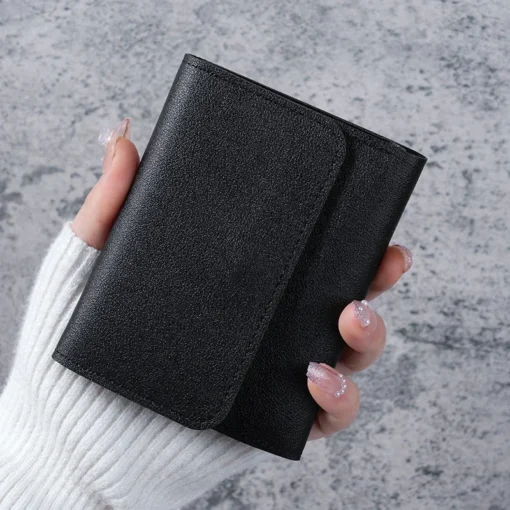 Simple And Short Lady Purse Student Ticket Holder Multi-function Card Bag - Image 6