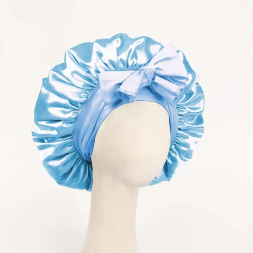 Satin Bonnet Silk Bonnet Adjustable Bonne For Sleeping Hair Bonnet With Tie Band Bonnets For Women Men - Image 11