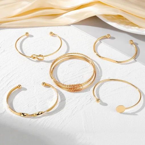 Punk Trendy Multilayer Bracelets for Female Elegant Delicate Twist Sparkling Adjustable Bangles Jewelry Couples Gifts - Image 3
