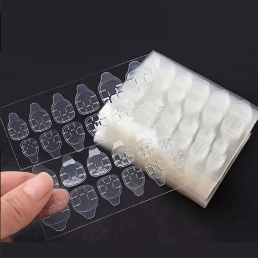 240/480 PCS Strong Adhesive Glue Tape for Press-on Nail Tips - Double Side Adhesive Film for False Nails-Transparent - Image 6