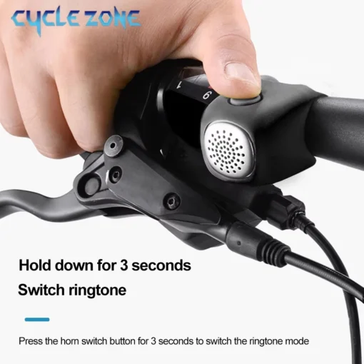 Electric Bicycle Bell Bike Horn 3 Sound Mode Motorcycle Warning Horn MTB Road Cycling Handlebar Bells Loud Bell for Safe Riding - Image 2