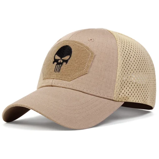 Unisex Skull Embroidered Top with Patch Breathable Baseball Caps Spring and Autumn Outdoor Adjustable Casual Hat Sunscreen Hat - Image 11