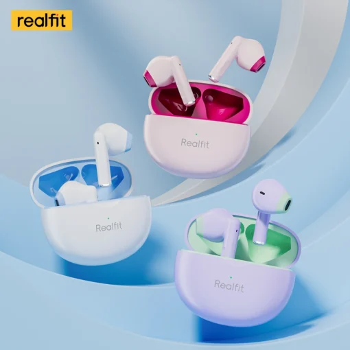 Realfit F2 Bluetooth Earphone Excellent HIFI Quality TWS Wireless Earbuds Wholesale for realme xiaomi - Image 2
