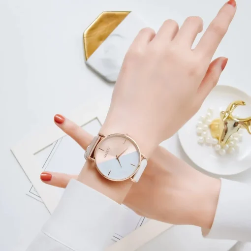Women Watch Set Luxury Fashion Colourful PU Leather Strap Ladies Quartz Wristwatch Alloy Bracelet For Ladies Gift - Image 6