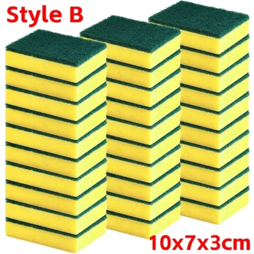 Highly absorbent double-sided sponge magic cleaning pot rust sponge cleaning brush kitchen cleaning tool - Image 7