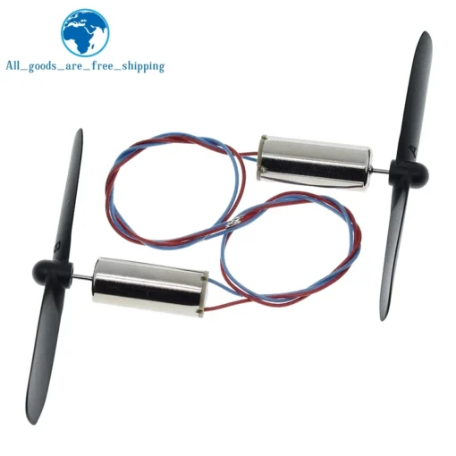 1set=2pcs DC3.7-4.2V 716 7*16MM Micro DIY Helicopter Coreless DC Motor With Propeller Great Torque High Speed Motor - Image 2