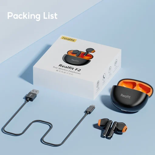 Realfit F2 Bluetooth Earphone Excellent HIFI Quality TWS Wireless Earbuds Wholesale for realme xiaomi - Image 7