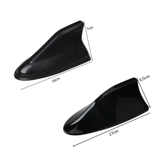 Universal Carbon Fiber Look Car Roof Top Mount Shark Fin Aerial Antenna Toppers Auto Radio AM FM Antenna Signal Amplifier Aerial - Image 7