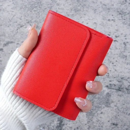 Simple And Short Lady Purse Student Ticket Holder Multi-function Card Bag - Image 7