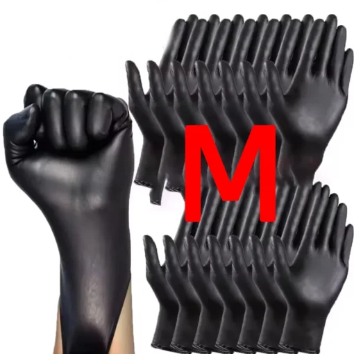 Disposable glove packaging black nitrile gloves household kitchen cooking tools car wash household cleaning work gloves - Image 7