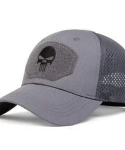 Unisex Skull Embroidered Top with Patch Breathable Baseball Caps Spring and Autumn Outdoor Adjustable Casual Hat Sunscreen Hat