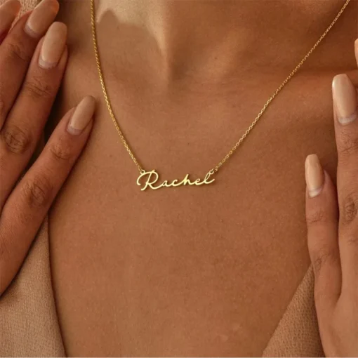 Personalised Name Necklace Custom Stainless Steel Name Jewelry Birthday Gift for her Bridesmaid Mother's Day Gifts - Image 9